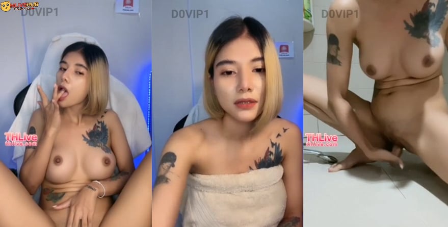 คลิปหลุด THLive น้องฟาเฟิน สาวผมทองอดีตสก๊อย หีบานแถมโสดไม่มีผัว ต้องไลฟ์สดช่วยตัวเองหาเงินเที่ยวผับ รัวนิ้วซอยหีแจ๊ะๆโคตรจะเด็ด
