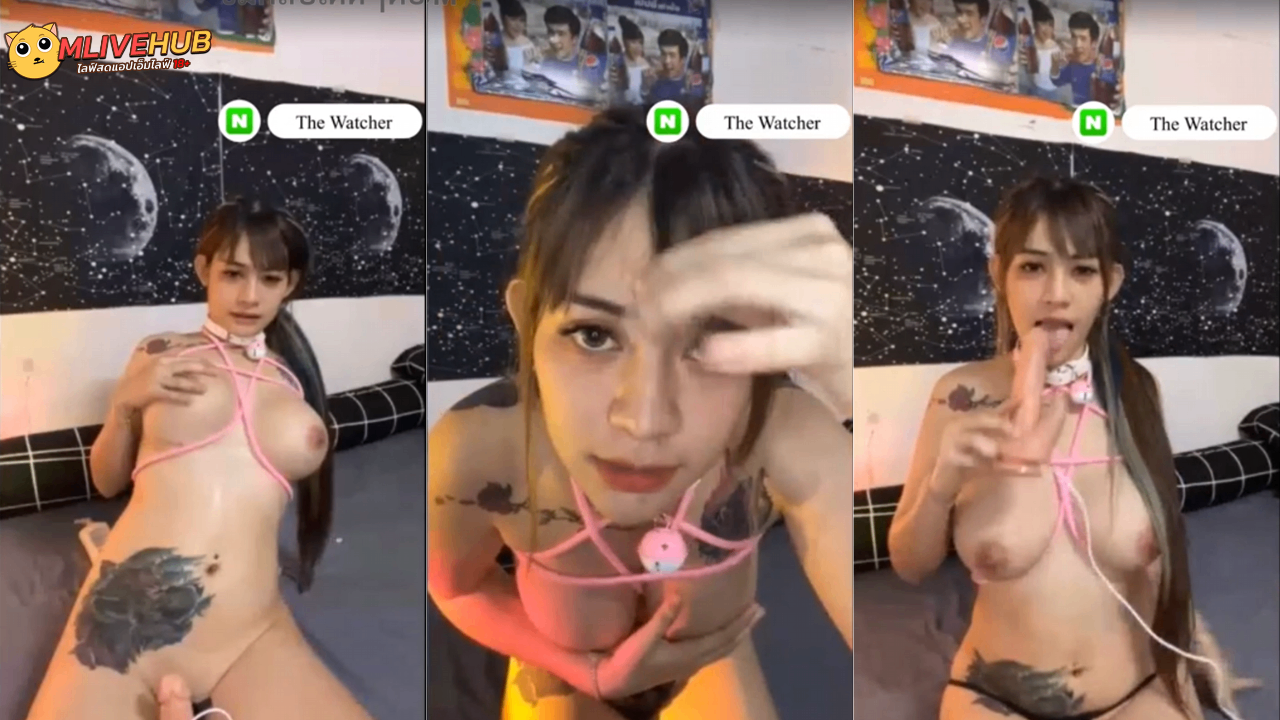 คลิปหลุดทางบ้าน ไลฟ์สด Panid69 หนูน้ำคนดังทวิตเตอร์ มานั่งตั้งกล้องแหกง่ามขาโชว์ร่องหี แล้วเอาดิลโด้มายัดจิ๋มเล่นเสียวเด็ดๆ ก่อนขึ้นโยกเย็ดควยปลอมโชว์สเต็ปเอวจนน้ำหีพุ่งหน้ากล้อง