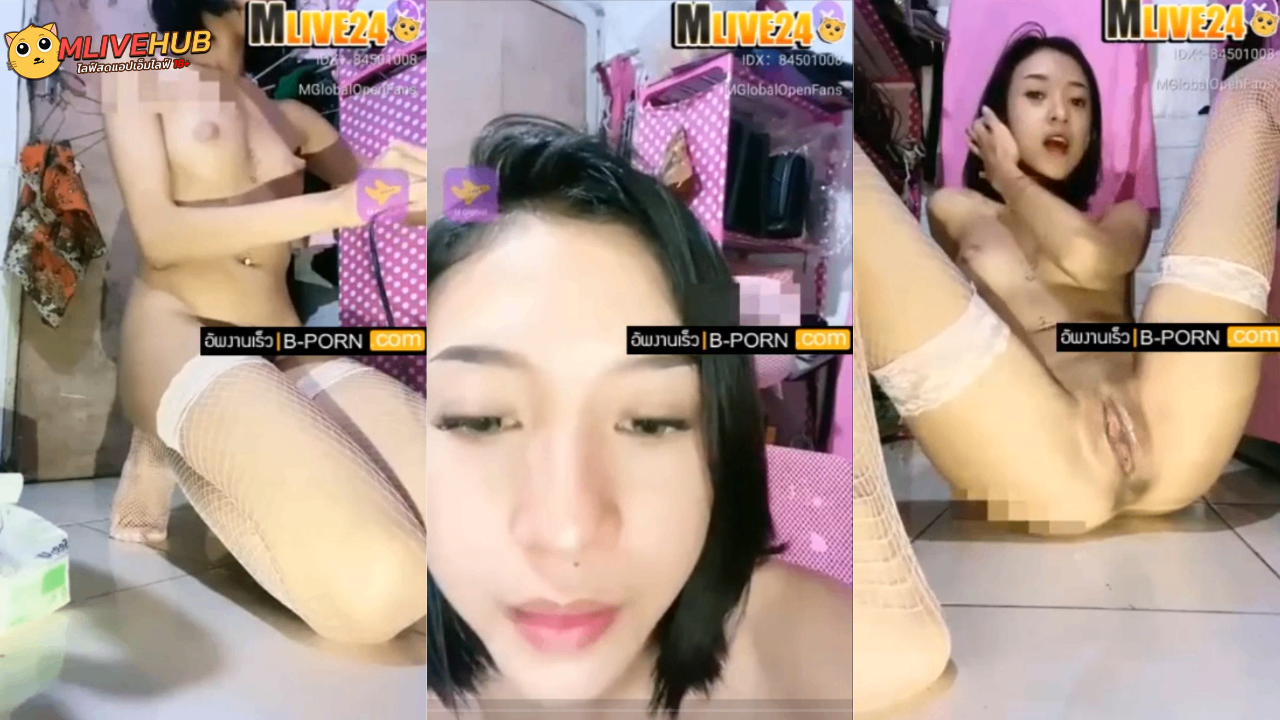 คลิปหลุดMlive IDX-84501008 น้องแคนดี้ candysirquit สาวสวยผมสั้นขี้เงี่ยนไลฟ์สดแก้ผ้าโชว์เล่นเสียวถอดหมด นั่งแหกขาเกี่ยวเบ็ดยัดสองรูช่วยตัวเองน้ำพุ่ง