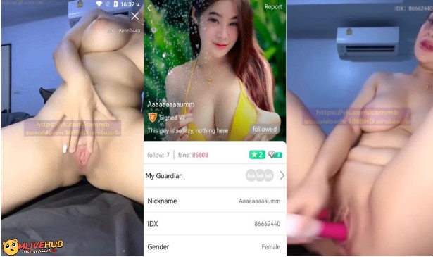 คลิปหลุดMlive IDX-86662440 สาวขี้เงี่ยนนมโตมาไลฟ์สดโชว์ความเสียว ถอดหมดโชว์นมเปิดหีก่อนจับดิลโด้ยัดรูหีอย่างเนียนไร้ขนอมชมพู ครางเสียวเด็ดๆจนน้ำเงี่ยนกระเด็นจนเตียงแฉะ