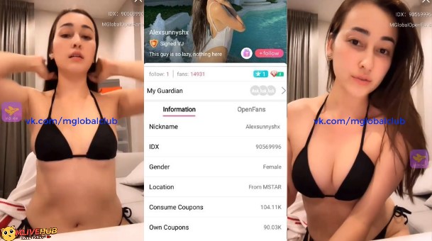 คลิปหลุดMlive IDX-90569996 Alexsunnyshx สาวหุ่นสวยมาในชุดบิกินีสีดำ โชว์เสียวมาแหวกขาเขี่ยหีติ้วหีลีลาเด็ดๆ เสียวจัดจนร้องครางไม่ไหว