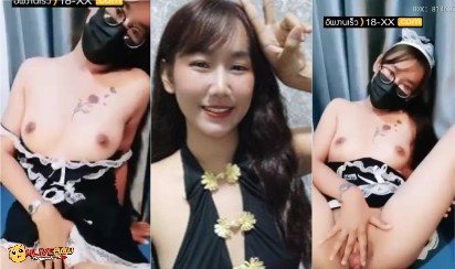 คลิปหลุด mliveIDX 81469707 น้องนัทตี้สาวหน้าหมวยคอสเพลย์ชุดเมดสุดเร้าใจ มาไลฟ์สดติ้วหีโชว์ให้พี่เทพดู พร้อมขย่มดีลโด้ขึ้นลงจนมิดด้าม